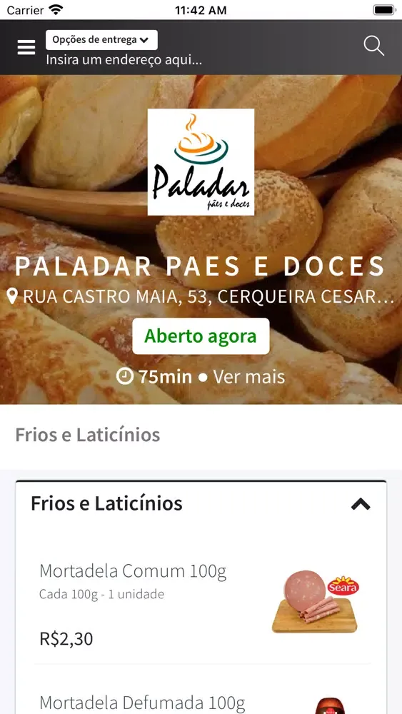 Paladar Pães e Doces Delivery Ekran Görüntüleri