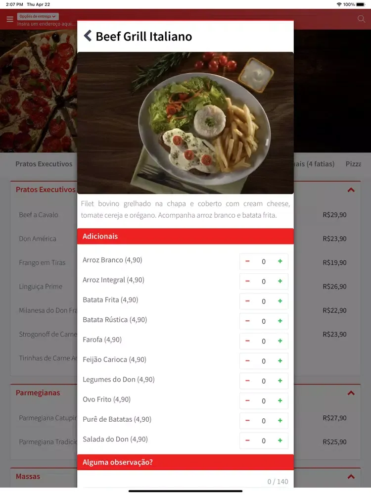 Patroni Pizza Penha iPad  Screenshots