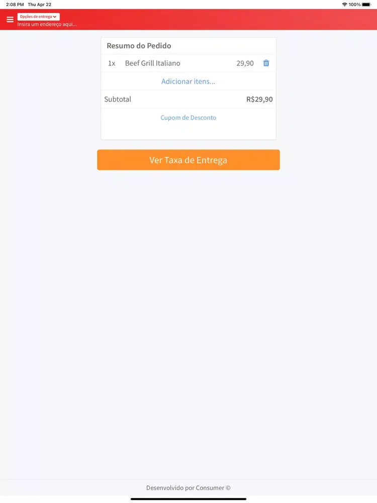 Patroni Pizza Penha iPad  Screenshots