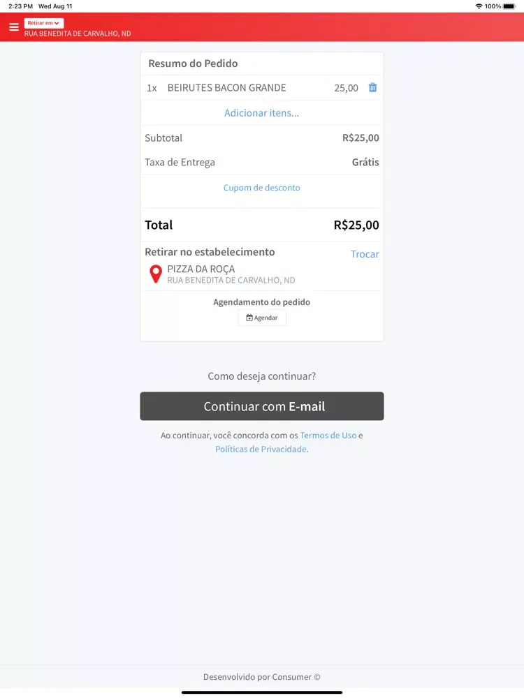 Pizza da Roça iPad 应用截图