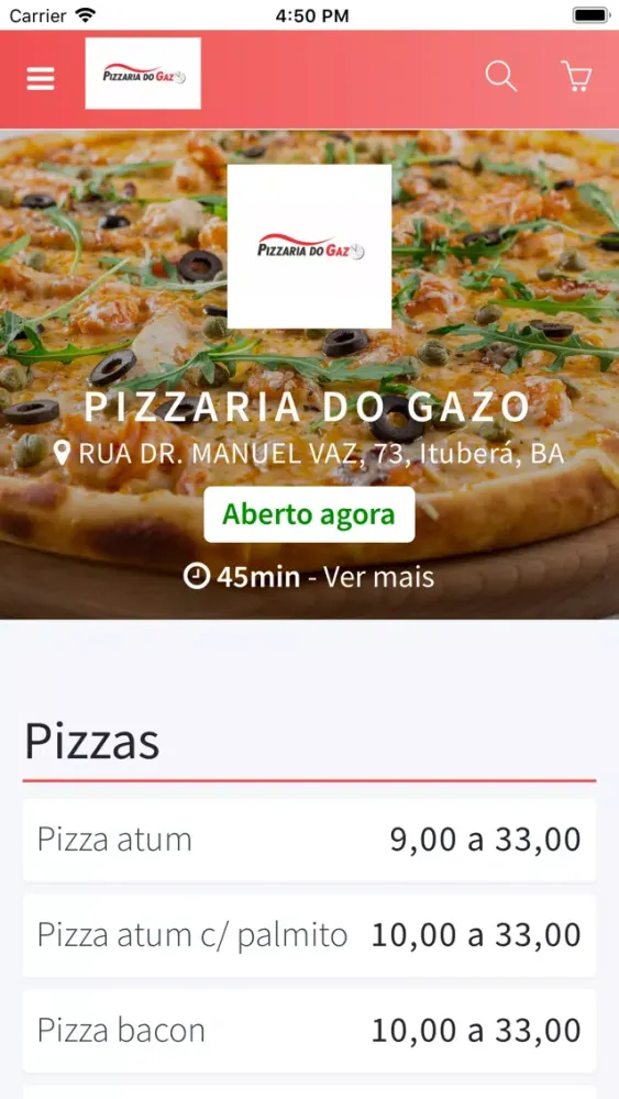 ภาพหน้าจอของ Pizzaria do Gazo