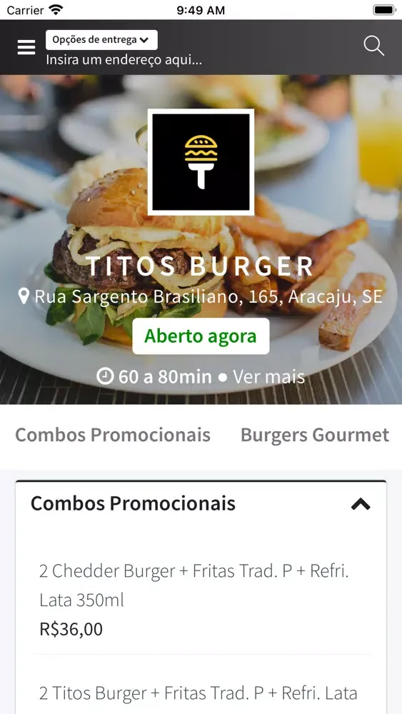 Titos Burger應用截圖