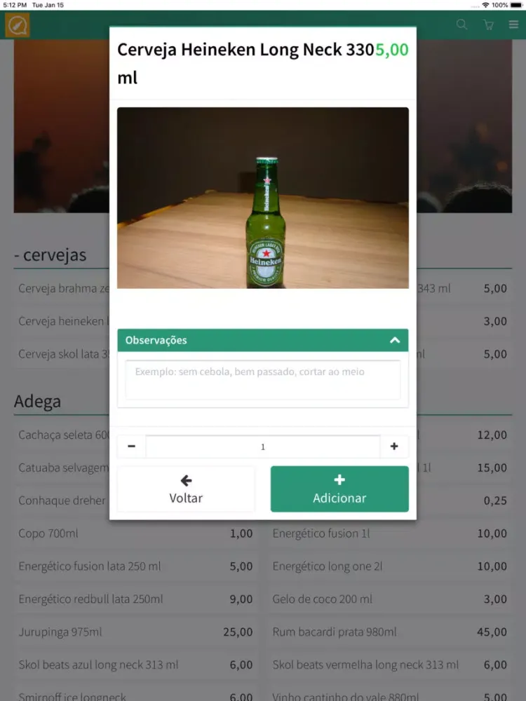 Captures d'écran de WhatsBeer iPad 