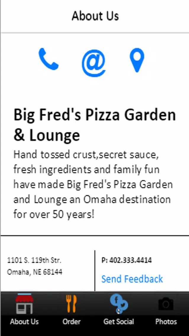 Big Fred's Pizza Garden & Lounge应用截图