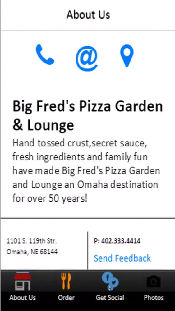 Big Fred's Pizza Garden & Lounge スクリーンショット