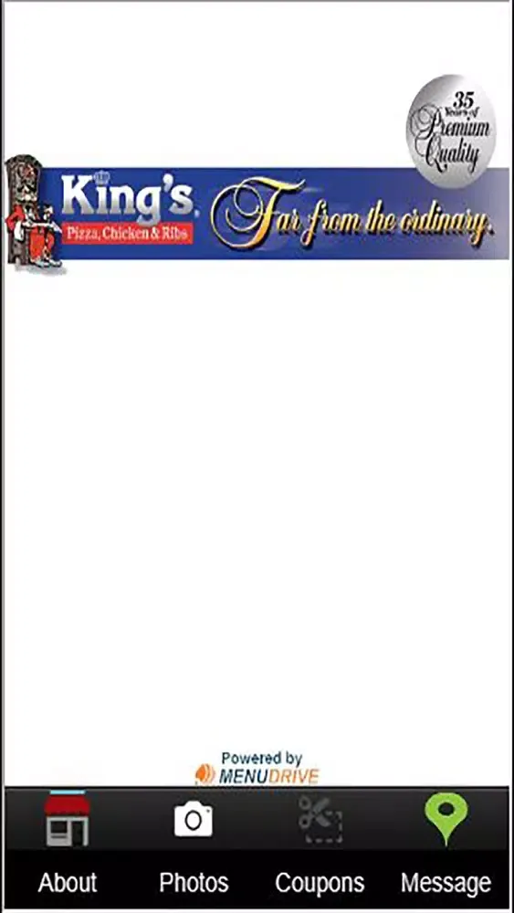Tangkapan skrin Kings Pizza Inc