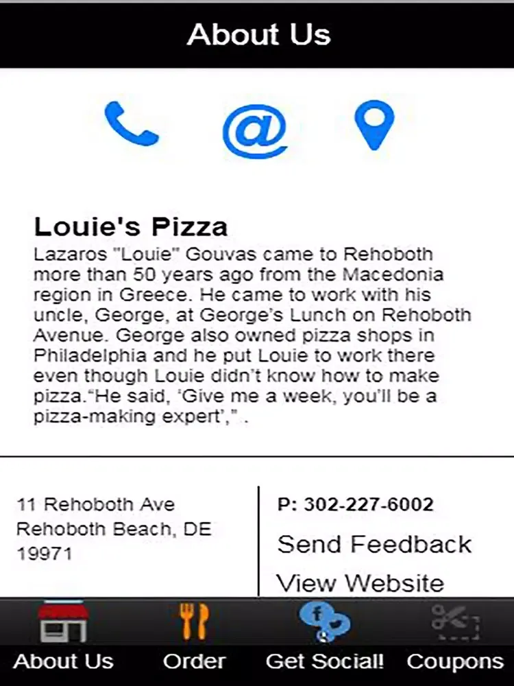 Louie's Pizza iPad  سکرین شاٹس