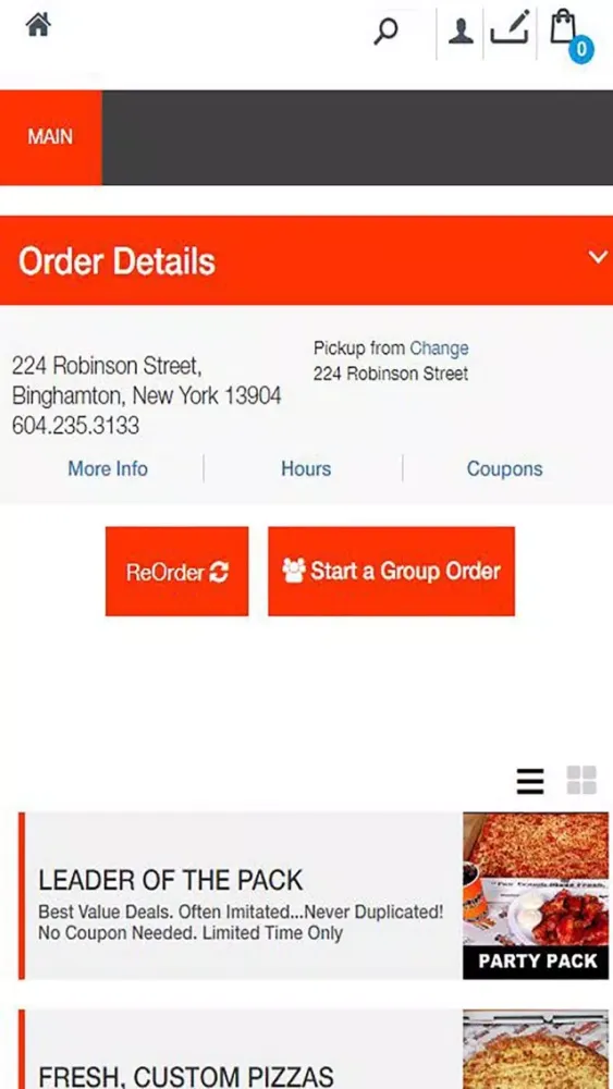 Zrzuty ekranu Pudgies Pizza Pasta & Subs
