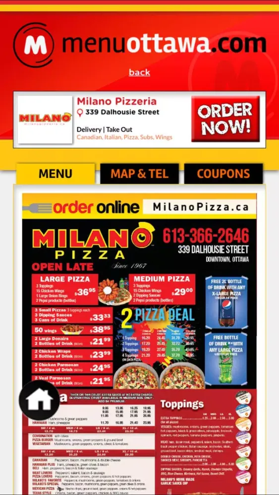 Zrzuty ekranu Menu - Order food online