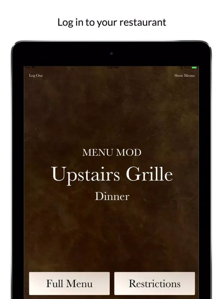 Capturas de pantalla de Menu Mod Employee iPad 