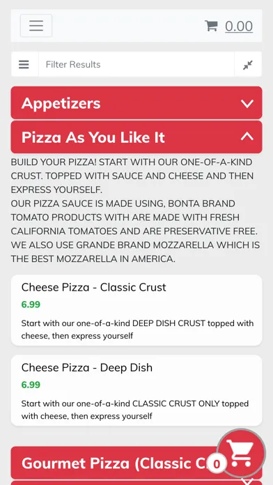 Chicago Pizza Las Colinas سکرین شاٹس