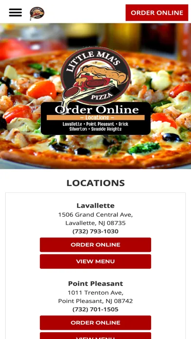 Little Mia's Pizza App স্ক্রিনশট