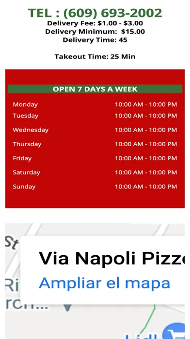 Via Napoli Pizzeria سکرین شاٹس