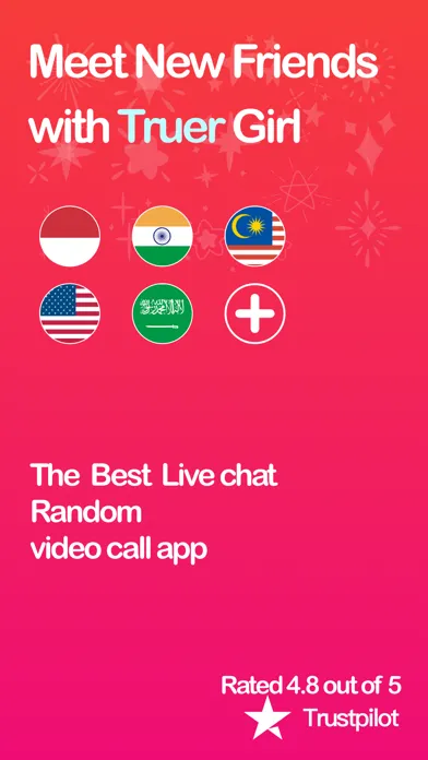 Zrzuty ekranu Truer: video chat & live call