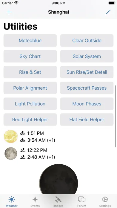 Astroweather - astronomy tools应用截图