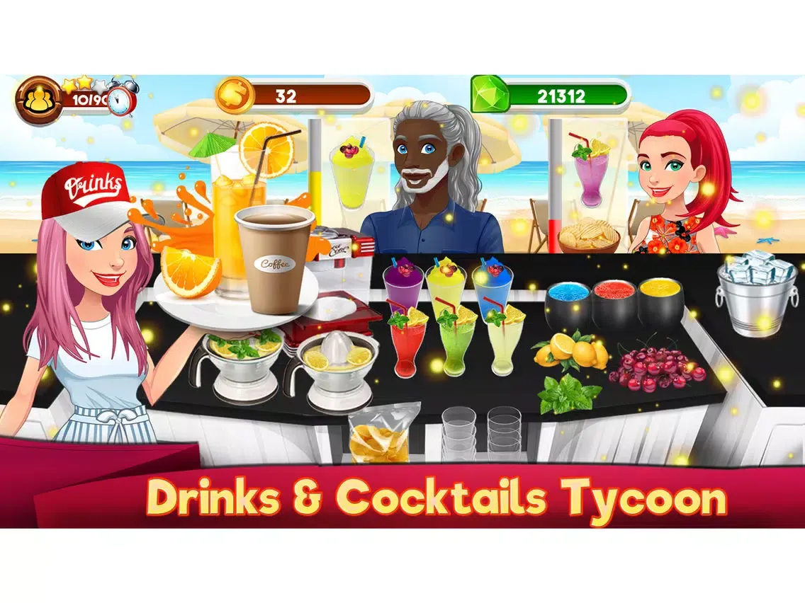 Capturas de pantalla de Coffee Shop Juice Drink Tycoon iPad 
