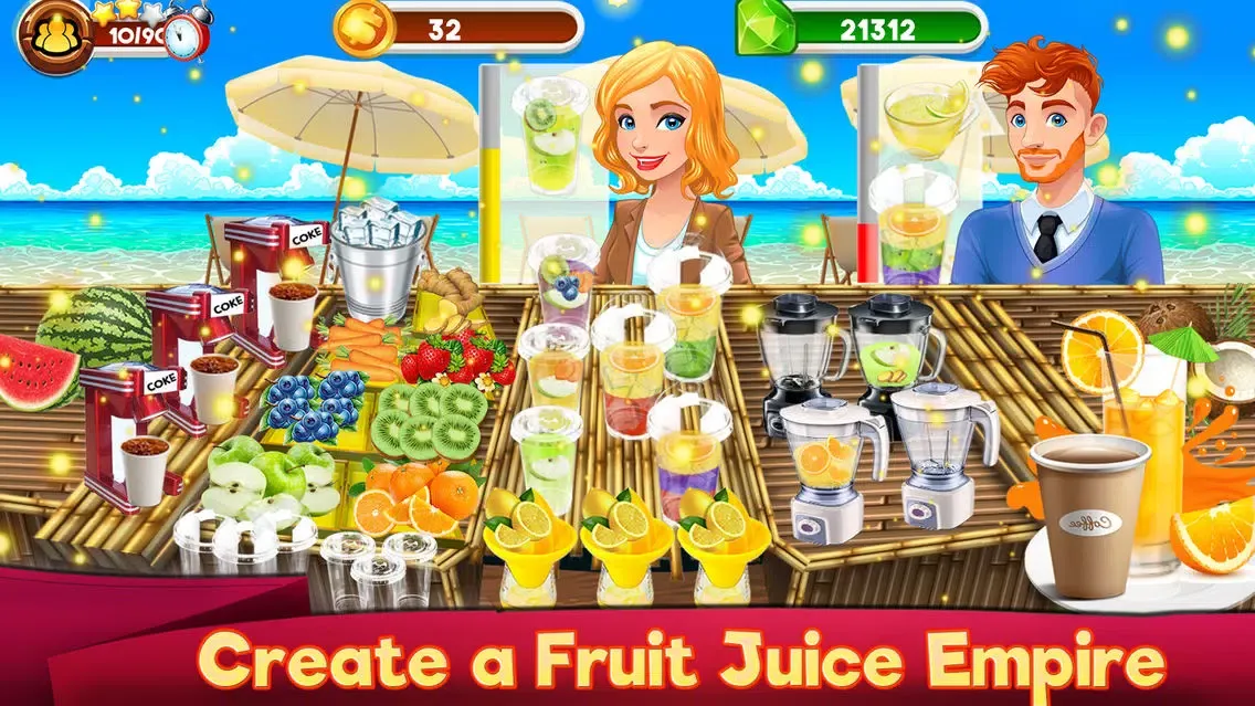 Capturas de pantalla de Coffee Shop Juice Drink Tycoon