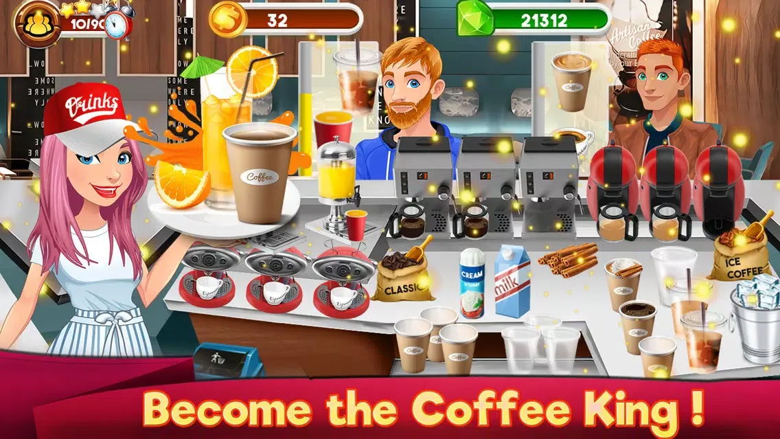 Capturas de pantalla de Coffee Shop Juice Drink Tycoon