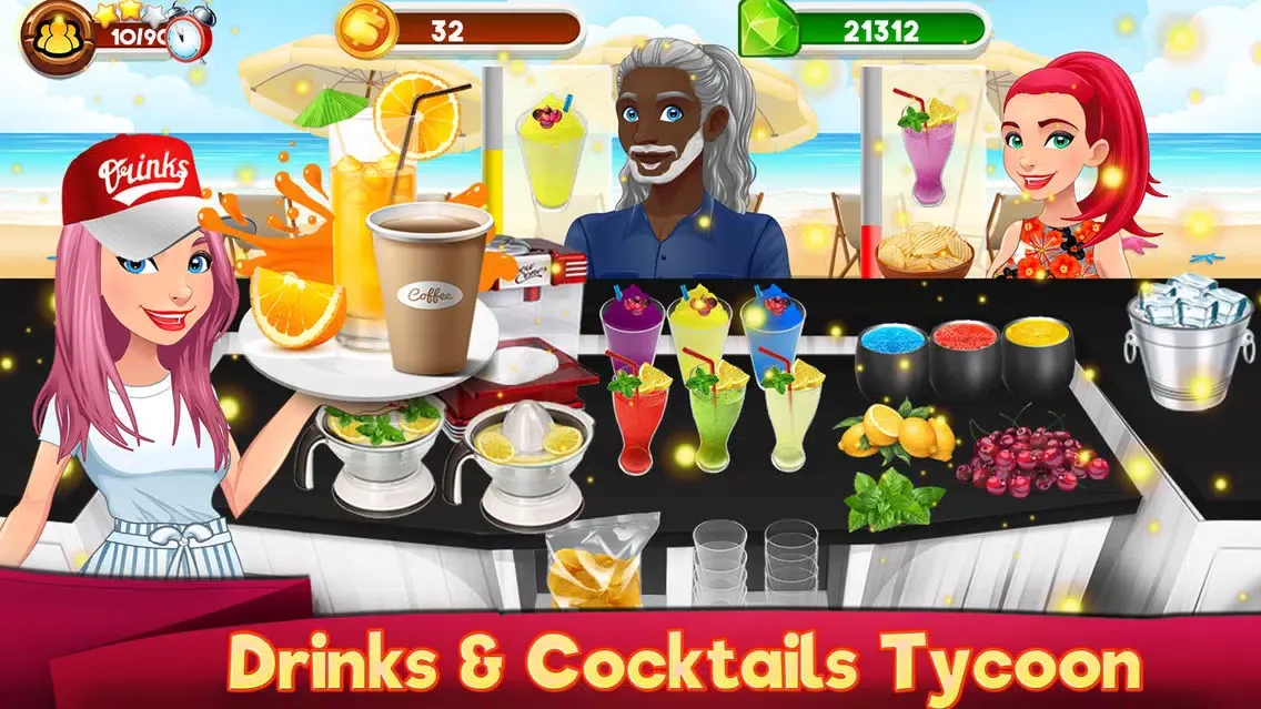 Capturas de pantalla de Coffee Shop Juice Drink Tycoon