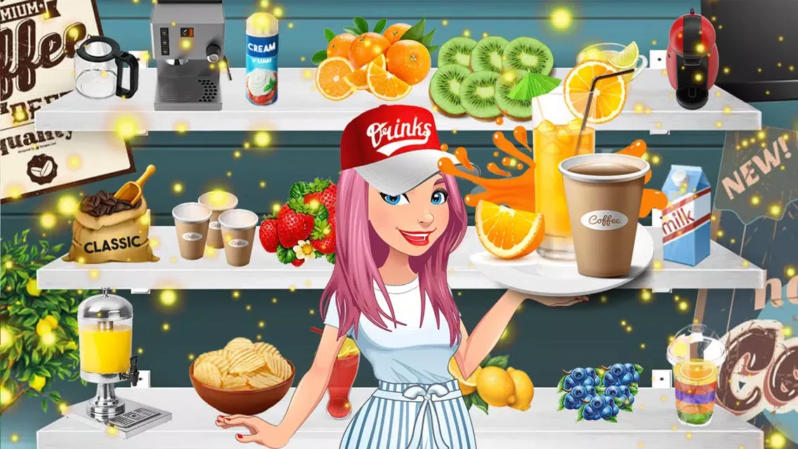 Capturas de pantalla de Coffee Shop Juice Drink Tycoon