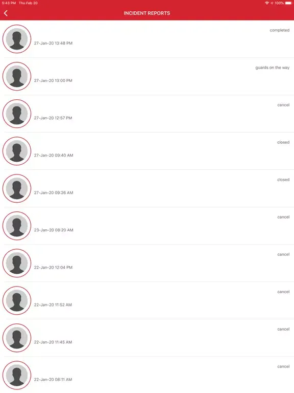Tangkapan layar MEP SECURITY iPad 