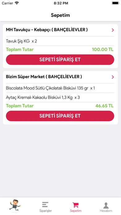 Zrzuty ekranu MahalleESNAFI