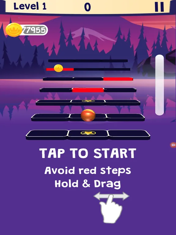 Tangkapan layar Stair Ball 3D iPad 