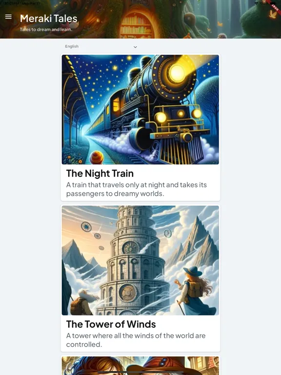 Cuentos infantiles - Merakily iPad 应用截图