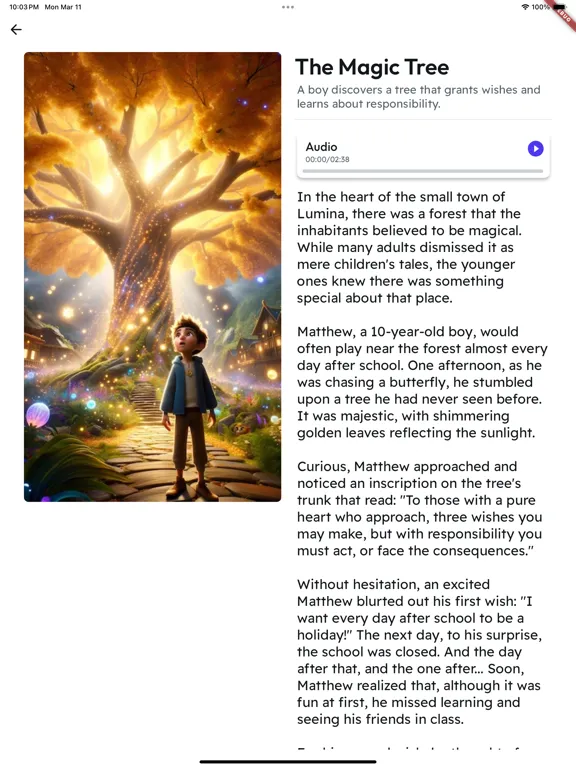 Cuentos infantiles - Merakily iPad 应用截图