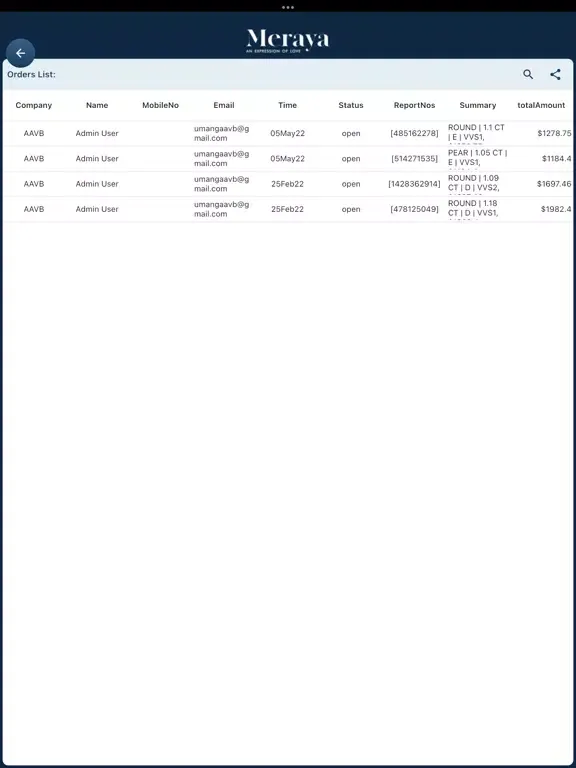 Capturas de pantalla de Meraya Diamond iPad 