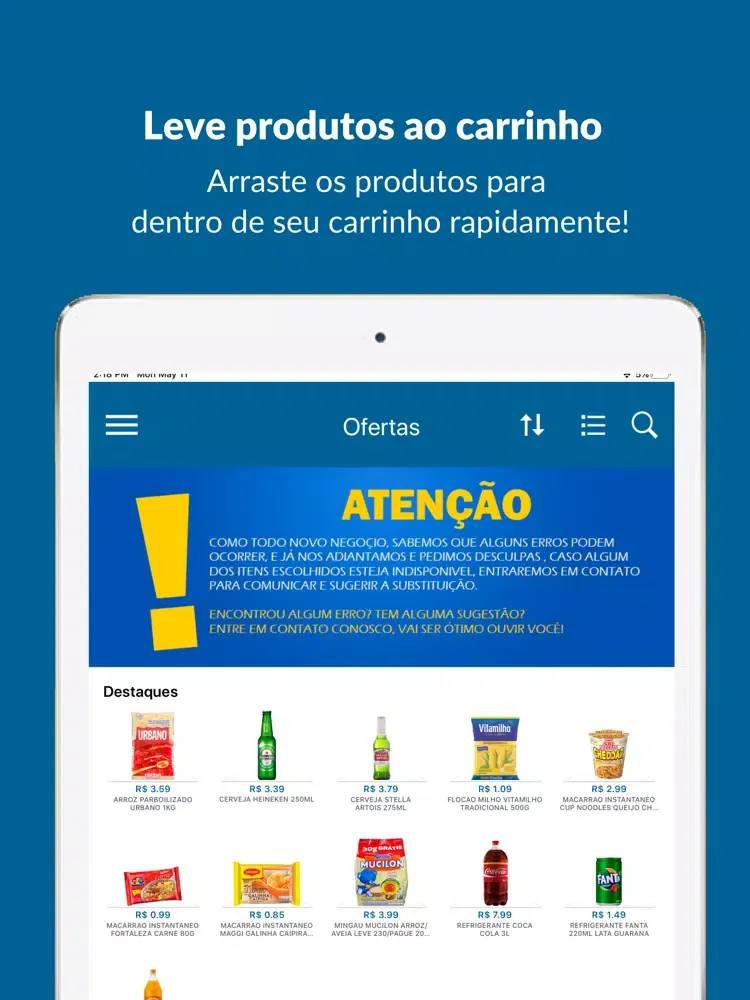 Supermercado Mendonça iPad  Screenshots