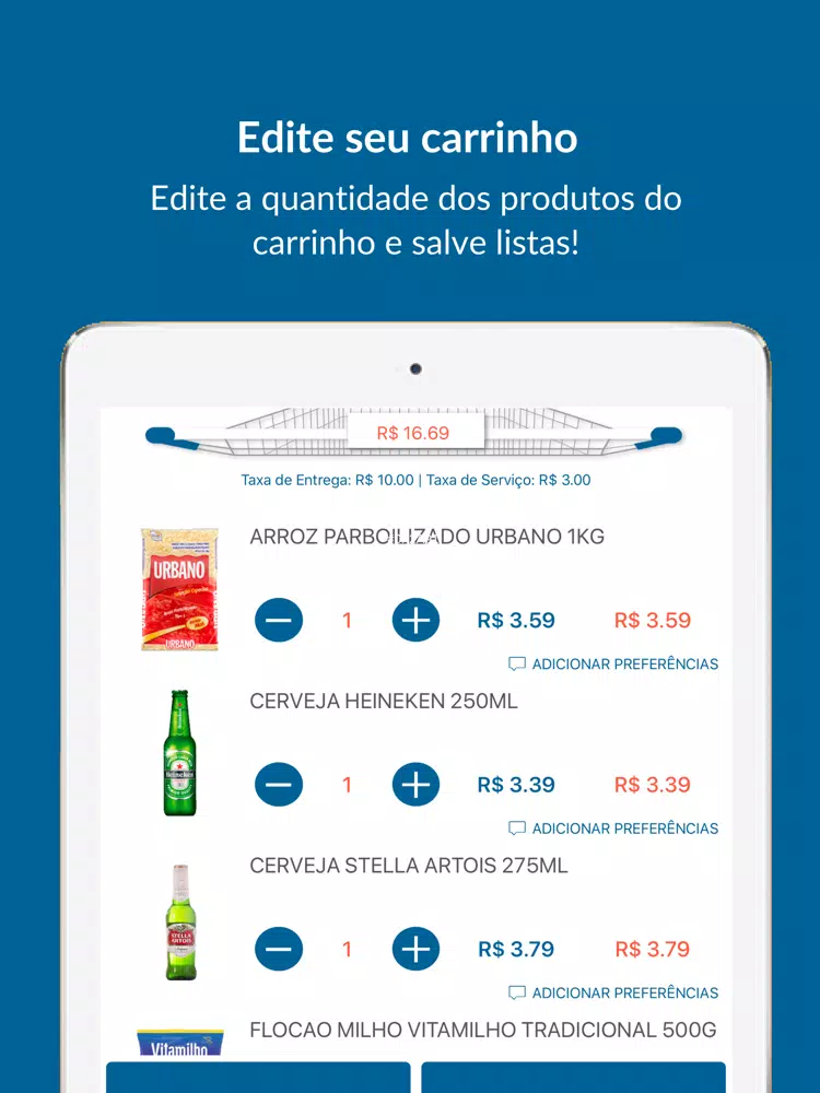 Capturas de tela do Supermercado Mendonça iPad 