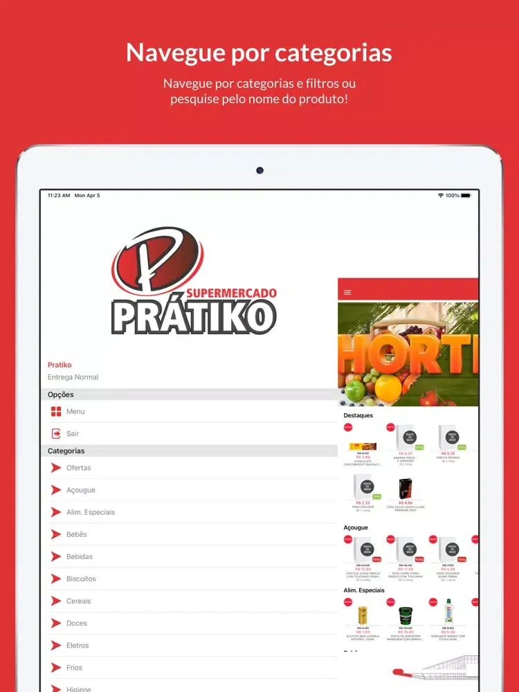 ภาพหน้าจอของ Supermercado Pratiko iPad 