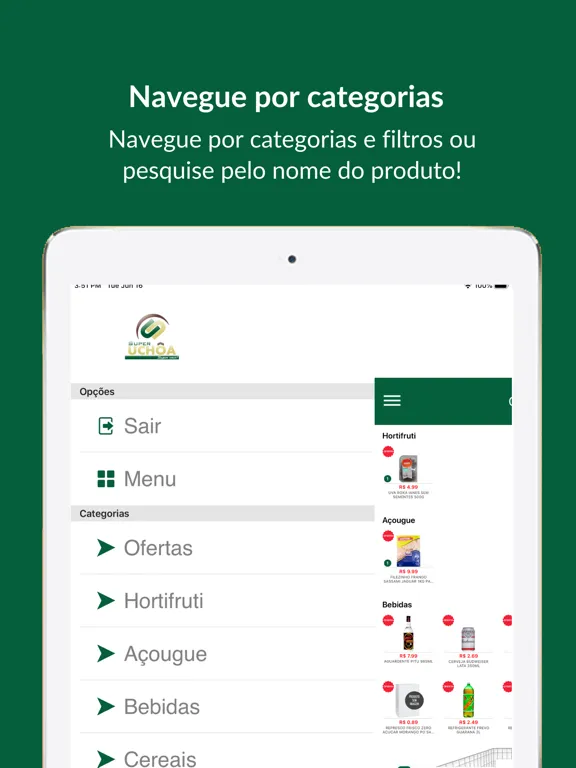 Super Uchôa Supermercado iPad  Screenshots