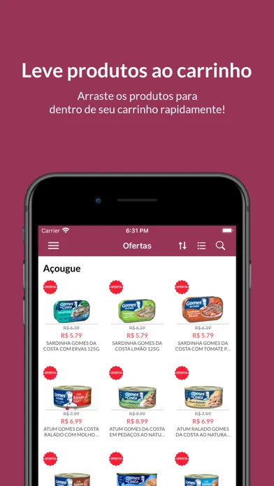 Capturas de tela do Supermercados Tio Dongo