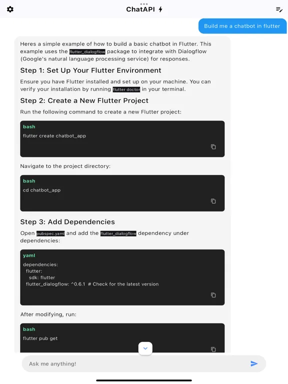 Скриншоты ChatAPI - AI Chat for Less iPad 