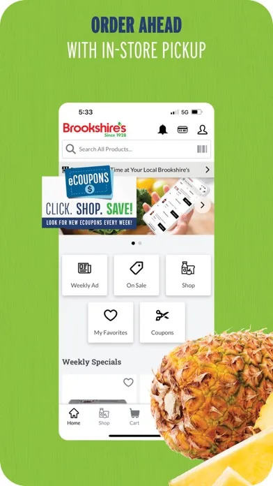 Captures d'écran de Brookshire's