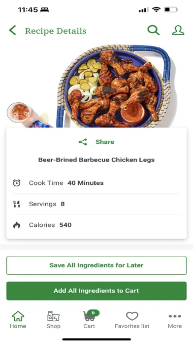 Tangkapan layar Super 1 Foods App