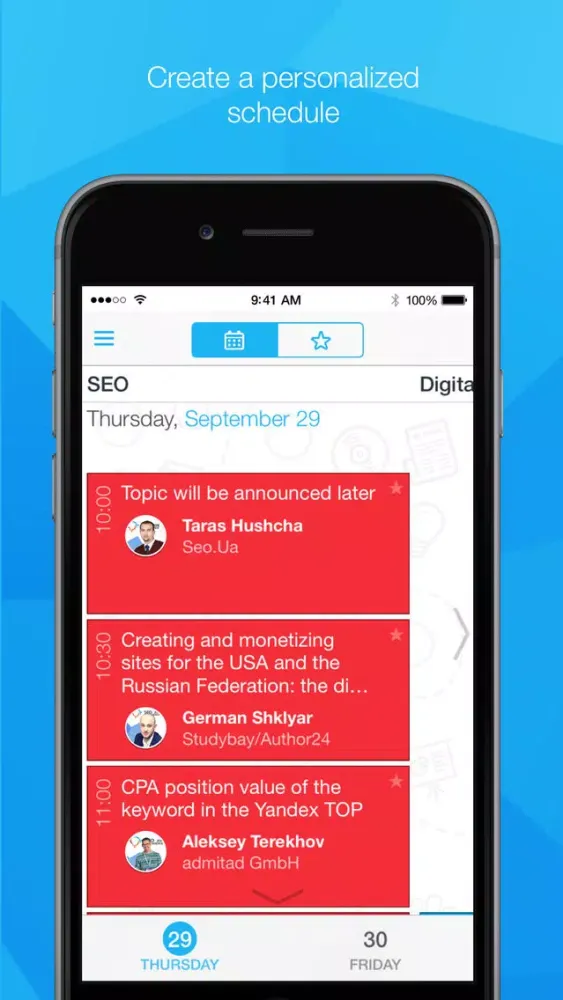 Tangkapan skrin SEO Conference