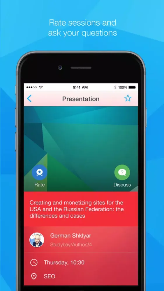 Tangkapan skrin SEO Conference