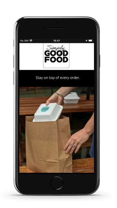 ภาพหน้าจอของ Simply Good Food Merchant