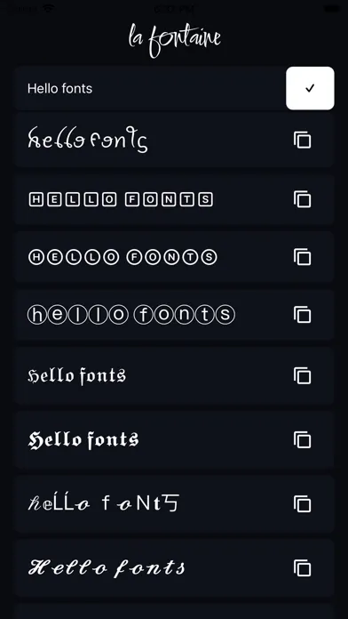 Cool Fonts for Social Media سکرین شاٹس
