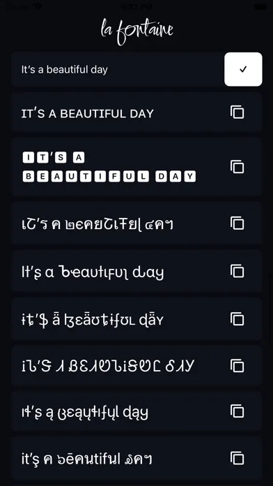 Cool Fonts for Social Media سکرین شاٹس