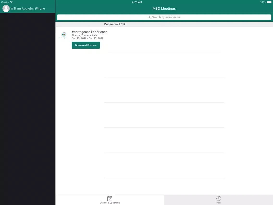 Скриншоты MSD Meetings iPad 