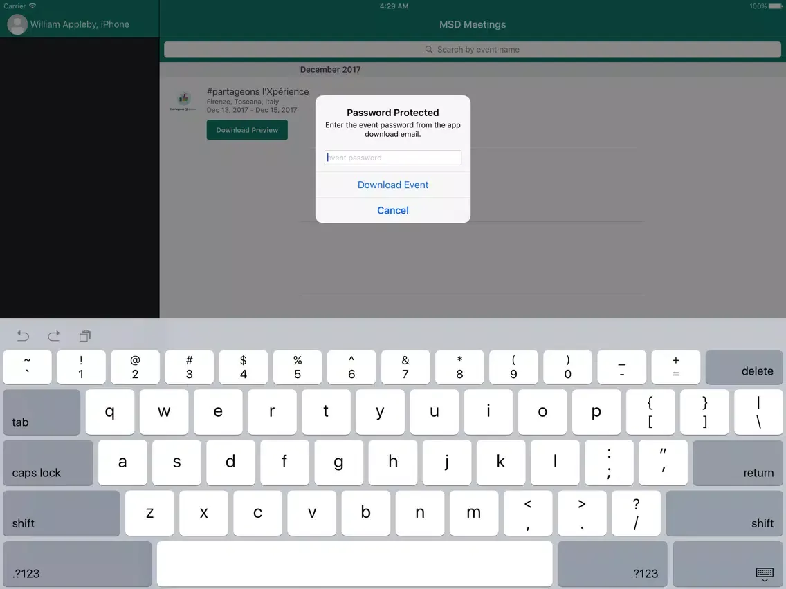 Скриншоты MSD Meetings iPad 