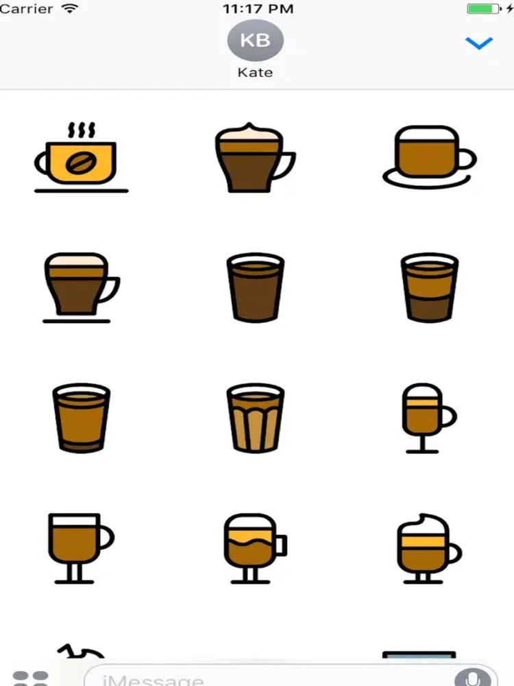 Mercoffee Stickers iPad  Screenshots