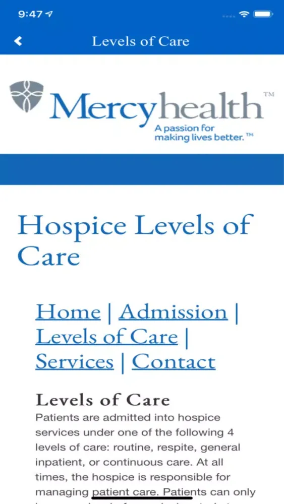Mercyhealth Hospice Ekran Görüntüleri