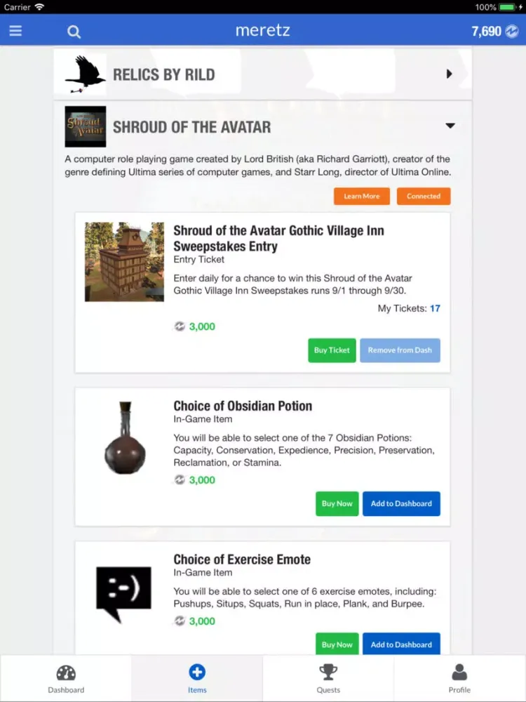 Captures d'écran de Meretz: Earn Loot w/Every Step iPad 
