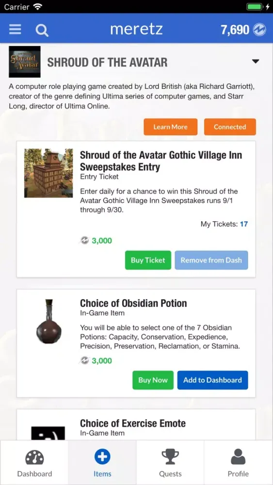 Captures d'écran de Meretz: Earn Loot w/Every Step