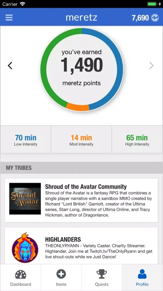 Captures d'écran de Meretz: Earn Loot w/Every Step